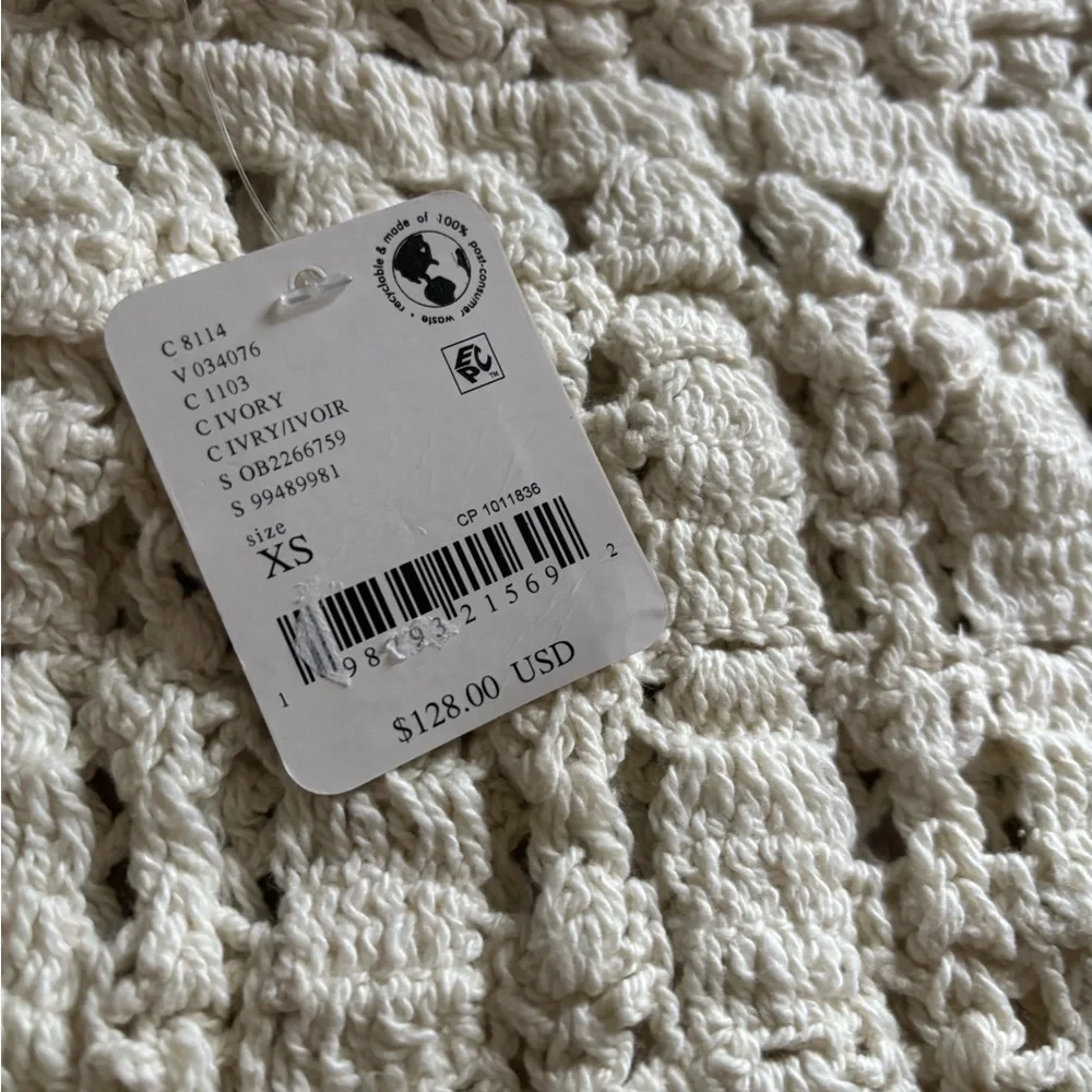 Free People Bayside Crochet Tunic NWT